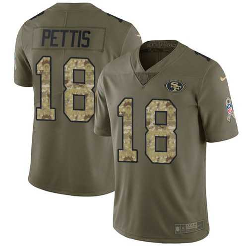 Nike 49ers 18 Dante Pettis Olive Camo Salute To Service Limited Jersey Dzhi,We sell and wholesale Nike 49ers 18 Dante Pettis Olive Camo Salute To Service Limited Jersey Dzhi on line form chian!